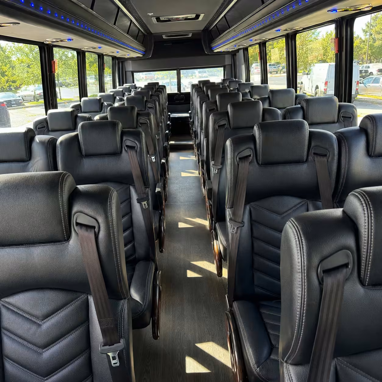15 35 passenger minibus inside