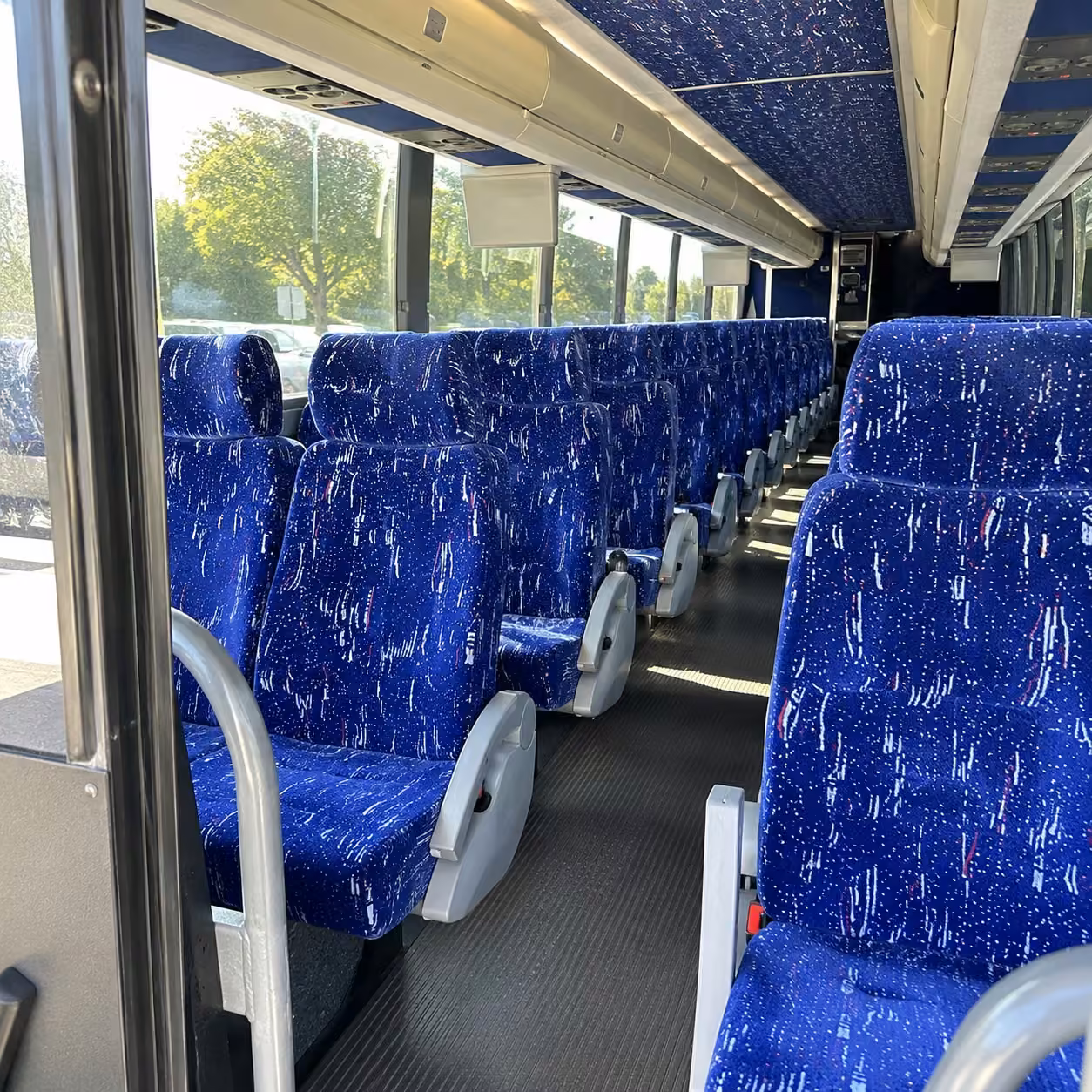 little rock charter bus interior